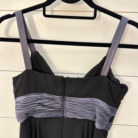 Y2K Vintage black babydoll Dressbarn midi prom party woman evening dress 10 - Picture 3 of 14